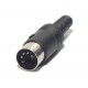 DIN CONNECTOR MALE 5-PIN 180°