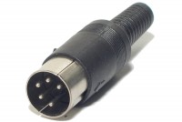 DIN CONNECTOR MALE 5-PIN 240°