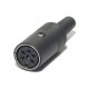 DIN CONNECTOR FEMALE 6-PIN 240°