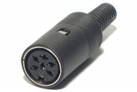 DIN CONNECTOR FEMALE 6-PIN 240°