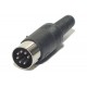 DIN CONNECTOR MALE 7-PIN 270°