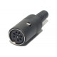 DIN CONNECTOR FEMALE 8-PIN 270°