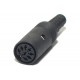 DIN CONNECTOR FEMALE 8-PIN 262°