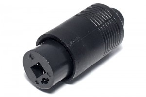 DIN SPEAKER CONNECTOR FEMALE black