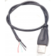 USB-2.0 KAAPELI A-UROS / vapaa pää 0,5m