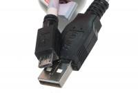 USB-2.0 CABLE A-MALE / microB MALE 0,25m