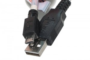 USB-2.0 CABLE A-MALE / microB MALE 0,25m