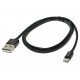 USB-CABLE iPHONE5/iPADMini/iPAD4 1m black
