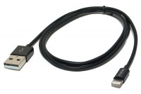USB-CABLE iPHONE5/iPADMini/iPAD4 1m black