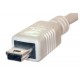 USB-2.0 CABLE A-MALE / miniB 3m