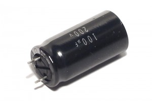 ELECTROLYTIC CAPACITOR 100µF 200V 16x32mm Snap-in