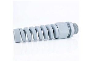 Jacob MG25 SPIRAL CABLE GLAND 15mm DARK GREY