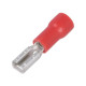 PUSH-ON 2,8x0,8mm FEMALE RED