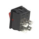 KEINUKYTKIN 2-NAP ON/OFF 16A 250VAC Punainen