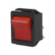 ROCKER SWITCH 2-POLE ON/OFF 16A 250VAC with red light