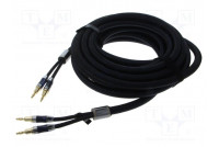 Cable banana plug x2,both sides 10m Plating: gold-plated