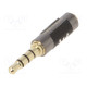Cable Jack 2.5mm socket,Jack 3,5mm 4pin plug