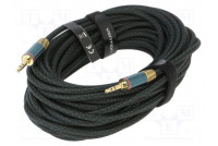 Kaapeli Jack 3,5 mm 3pin kulmapistoke,molemmin puolin 10m