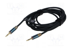 Kaapeli Jack 3,5 mm 3pin kulmapistoke,molemmin puolin 3m