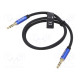 Cable Jack 3.5mm 3pin plug,both sides 1m Plating: gold-plated