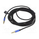 Cable Jack 3.5mm 3pin plug,both sides 3m Plating: gold-plated