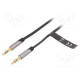Cable Jack 3.5mm 3pin plug,both sides 5m Plating: gold-plated