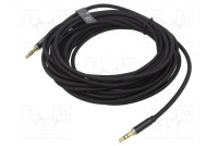 Kaapeli Jack 3,5mm 3pin pistoke,molemmin puolin 5m musta