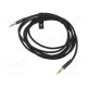 Cable Jack 3.5mm 3pin plug,both sides 5m Plating: gold-plated