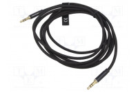 Kaapeli Jack 3,5mm 3pin pistoke,molemmin puolin 5m musta