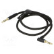 Cable Jack 3.5mm 3pin plug,Jack 3.5mm 3pin angled plug 0.5m