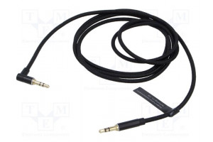 Cable Jack 3.5mm 3pin plug,Jack 3.5mm 3pin angled plug 1.5m