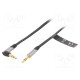 Cable Jack 3.5mm 3pin plug,Jack 3.5mm 3pin angled plug 2m