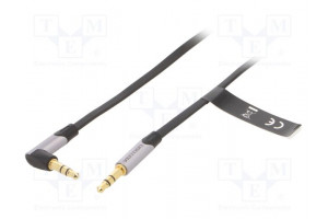Cable Jack 3.5mm 3pin plug,Jack 3.5mm 3pin angled plug 2m