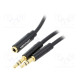 Cable Jack 3.5mm 3pin socket,Jack 3.5mm 3pin plug x2 1m