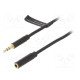 Cable Jack 3.5mm 3pin socket,Jack 3.5mm 3pin plug 1m black