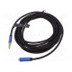 Cable Jack 3.5mm 4pin socket,Jack 3,5mm 4pin plug 0.5m black