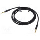 Cable Jack 3.5mm 4pin socket,Jack 3,5mm 4pin plug 1.5m black