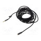 Cable Jack 3.5mm 4pin socket,Jack 3,5mm 4pin plug 5m black