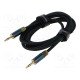 Cable RCA plug,both sides 2m Plating: gold-plated black