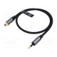 Kaapeli Toslink 3,5mm Mini pistoke,Toslink-pistoke 0,5m PVC