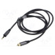 Cable Toslink 3,5mm Mini plug,Toslink plug 1.5m black PVC