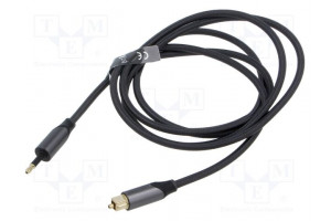 Cable Toslink 3,5mm Mini plug,Toslink plug 1.5m black PVC