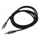 Kaapeli Toslink 3,5mm Mini pistoke,Toslink-pistoke 2m musta