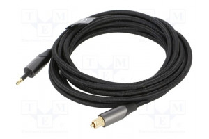 Cable Toslink 3,5mm Mini plug,Toslink plug 3m black PVC