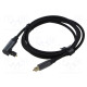 Cable Toslink plug,Toslink plug angled 1.5m black PVC