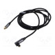 Kaapeli Toslink-pistoke,Toslink-kulmapistoke 2m musta PVC