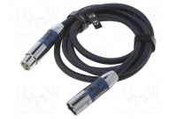 Cable XLR male 3pin,XLR female 3pin 2m Plating: nickel plated