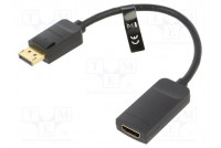 Adapter DisplayPort plug,HDMI socket 0.15m black Support: 4K