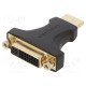 Adapter DVI-I (24+5) socket,HDMI plug HDMI 1.4 black
