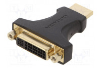 Adapter DVI-I (24+5) socket,HDMI plug HDMI 1.4 black